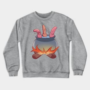 Hotpot Worms Halloween Cute Food Crewneck Sweatshirt